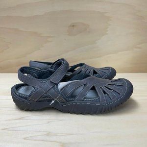 J Sport By Jambu Womens Costco 1364452 Gray Sport Hiking Sandals Size 7 NEW